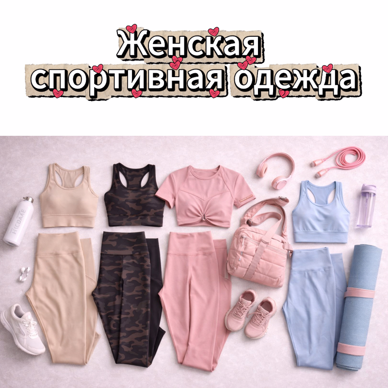 Женская спортивная одежда для фитнеса и тренировок